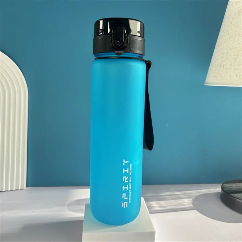 1L Sports Water Bottle High Capacity Plastic Fitness Portable Leakproof Drinking Bottle Camping Hiking Sports Cups