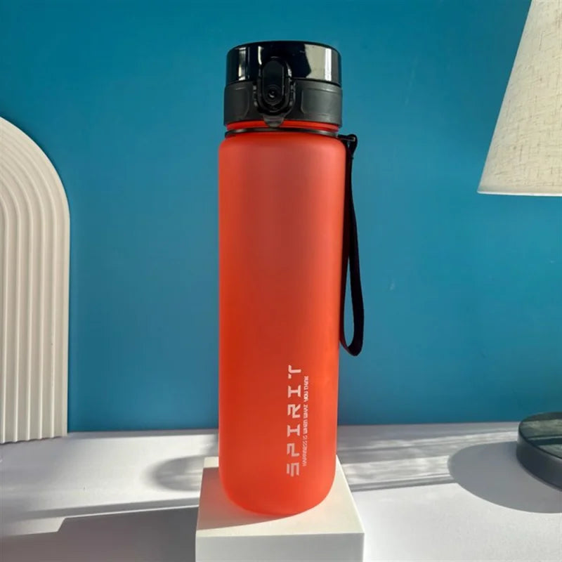 1L Sports Water Bottle High Capacity Plastic Fitness Portable Leakproof Drinking Bottle Camping Hiking Sports Cups