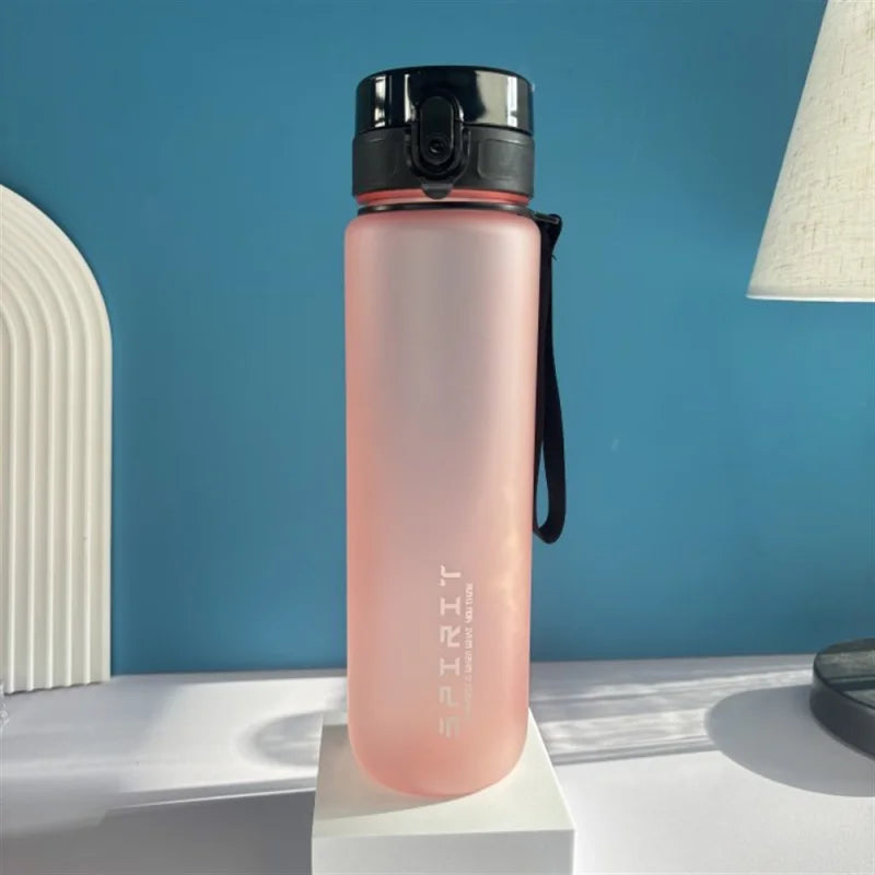 1L Sports Water Bottle High Capacity Plastic Fitness Portable Leakproof Drinking Bottle Camping Hiking Sports Cups